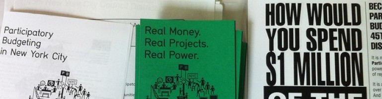 Participatory Budgeting NYC Materials. By Daniel Latorre. Licensed under Creative Commons